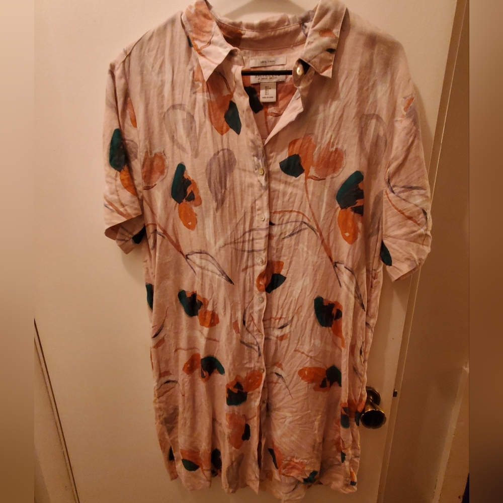 Rachel Zoe Linen Floral Dress